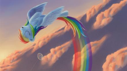 Dash sonic rainboom pony: friendship is magic wallpaper