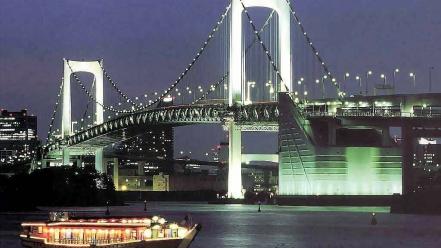 Japan tokyo bridges rainbow bridge wallpaper