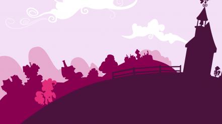 Little pony: friendship is magic pinky ponyville wallpaper