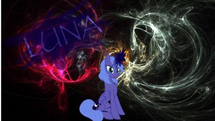 Luna my little pony: friendship is magic inkscape wallpaper