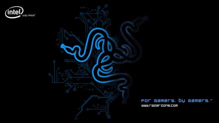 Razer intel blue wallpaper