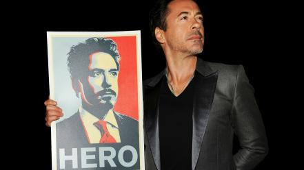 Robert downey jr actors posters black background wallpaper