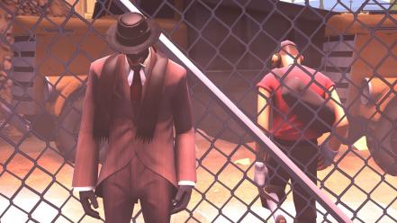 Spy tf2 scout team fortress 2 3d wallpaper