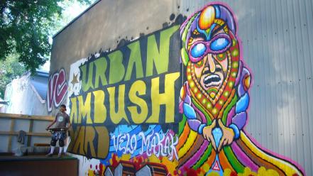 Urban street art wallpaper