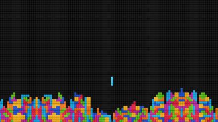 Abstract video games minimalistic multicolor tetris wallpaper