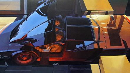 Futuristic artwork syd mead wallpaper