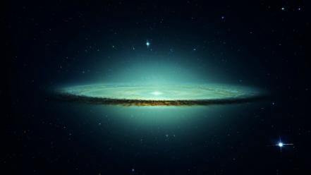 Glow pulsar the big bang sombrero galaxy wallpaper