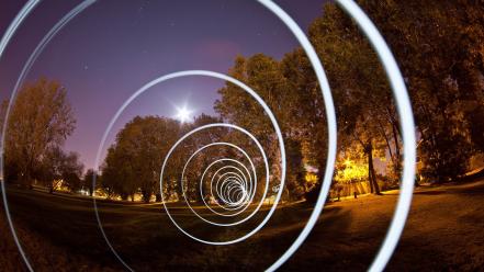 Light night tunnels time lapse wallpaper