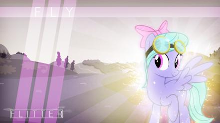 Ponies my little pony: friendship is magic flitter wallpaper