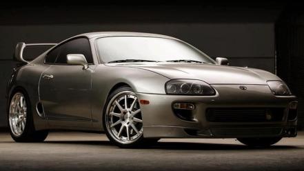 Supra coupe sports side view grey super wallpaper