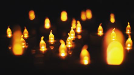 Abstract candles led wallpaper