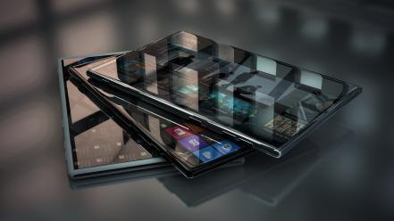 Glass smartphones 3d hi-tech windows phone 8 wallpaper