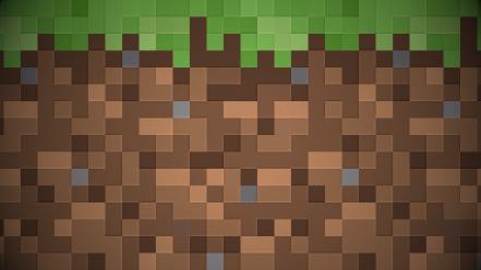 Grass pixels dirt minecraft wallpaper