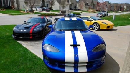 Lamborghini dodge viper supercars low resolution wallpaper