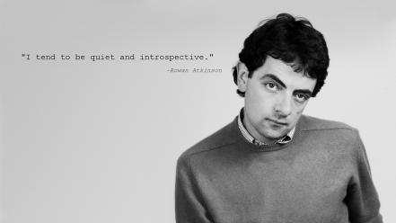 Black and white quotes mr. bean rowan atkinson wallpaper