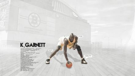 Boston baskets kevin garnett celtics basketball player wallpaper