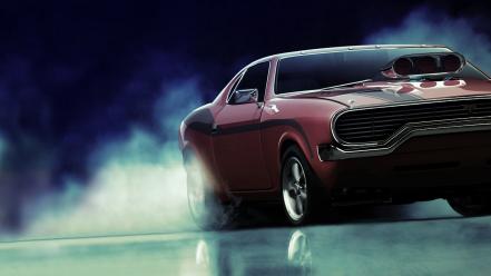 Cars burnout supercharger american muscle car wallpaper