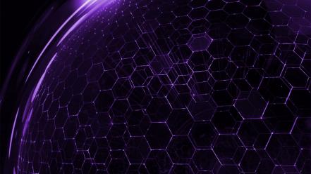 Droid purple dna hexagon wallpaper