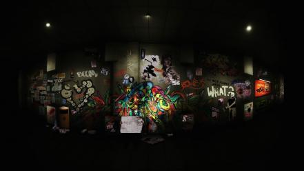Graffiti underground wallpaper