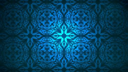 Light blue shapes turkey artwork antique ceramic background wallpaper