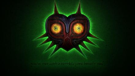 Majoras mask glow skull kid zelda: majora wallpaper