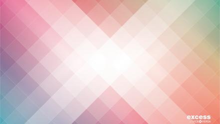 Minimalistic rainbows geometry squares excess wallpaper