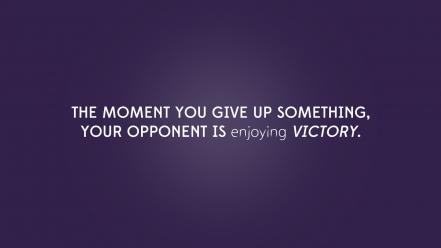 Victory sentence desing give up superation az wallpaper