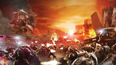 Warhammer space marines mark of chaos marine wallpaper