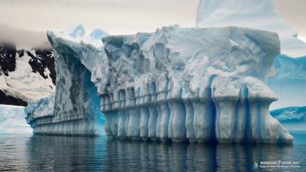 Water ice giant icebergs wallpaper