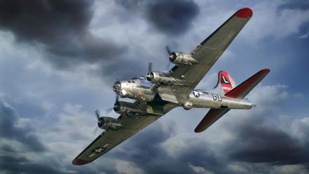 Aircraft military b-17 flying fortress boeing wallpaper