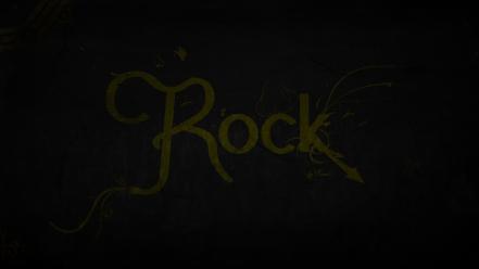 Black music yellow rock grunge crowd wallpaper