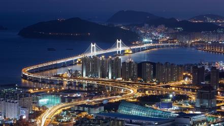 Buildings south korea top view cities busan wallpaper