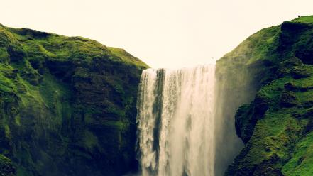 Iceland waterfalls skógafoss wallpaper