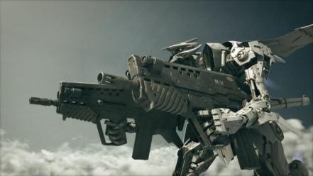 Mech mecha cgi spaceships battles screens planzet wallpaper