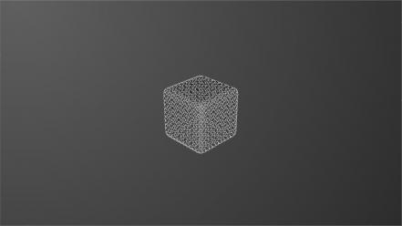 Minimalistic cube wallpaper