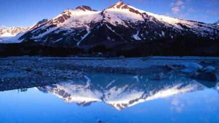 Mountains landscapes nature reflections wallpaper