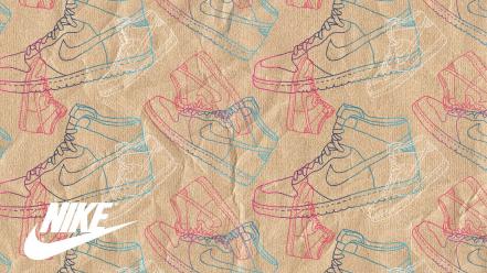 Paper shoes classic nike dunk high wallpaper