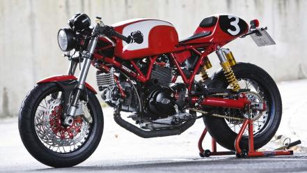 Racer ducati cafe motorbikes wallpaper