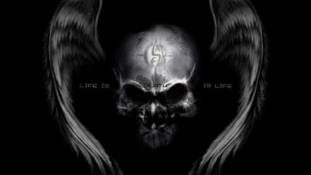 Skulls death dark life wallpaper