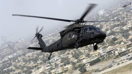 Aircraft helicopters air black hawk skies wallpaper