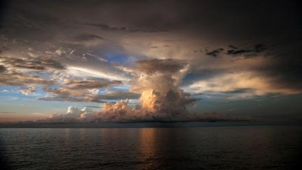 Clouds nature skyscapes sea wallpaper