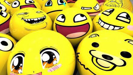 Eyes facebook yellow funny smiley feeling wallpaper