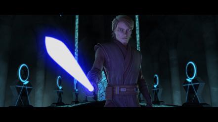 Lightsabers jedi anakin skywalker the prophecy mortis wallpaper