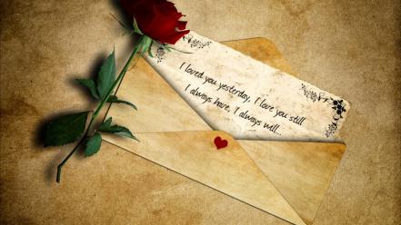 Love note roses special wallpaper
