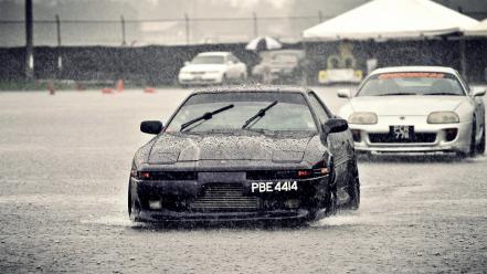 Rain cars vehicles toyota supra jdm automobile wallpaper