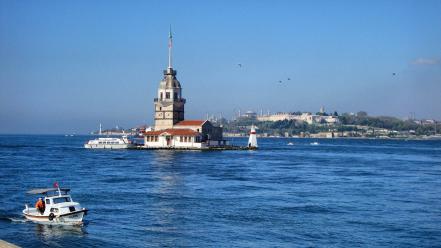 Tower istanbul bosphorus kiz kulesi wallpaper