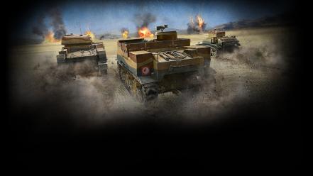 Back tanks sparks world of el alamein wallpaper