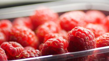 Fruits food raspberries wallpaper
