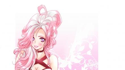 Pink anime wallpaper