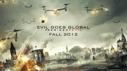 Resident evil movie posters retribution wallpaper